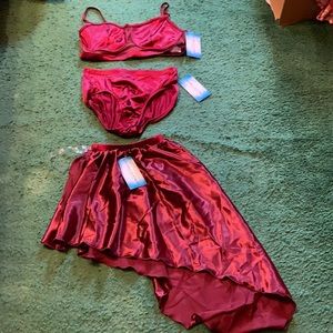Double platinum NWT performance wear Dance Costume size large (3 pieces)